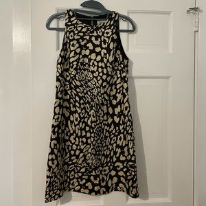 Milly silk leopard dress